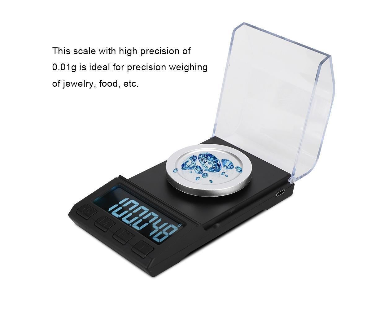 100g / 0.001g LCD Mini Electronic Kitchen Digital Food Jewelry Scale Weight Measuring Tool V1263-JX-1449
