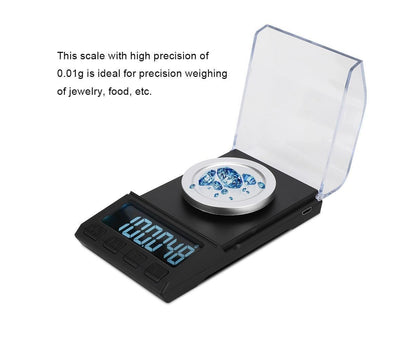 100g / 0.001g LCD Mini Electronic Kitchen Digital Food Jewelry Scale Weight Measuring Tool V1263-JX-1449
