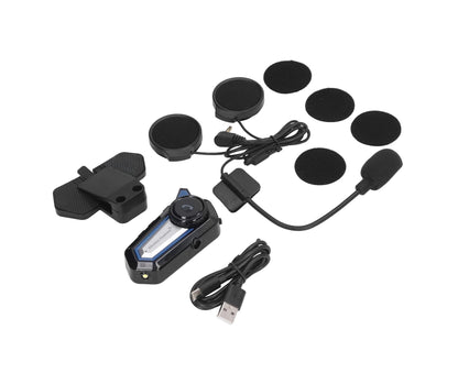 BT31 Motorcycle Bluetooth Helmet Headset Wireless Hands Free Stereo Waterproof Noise Cancelling Headset with V1263-JX-145