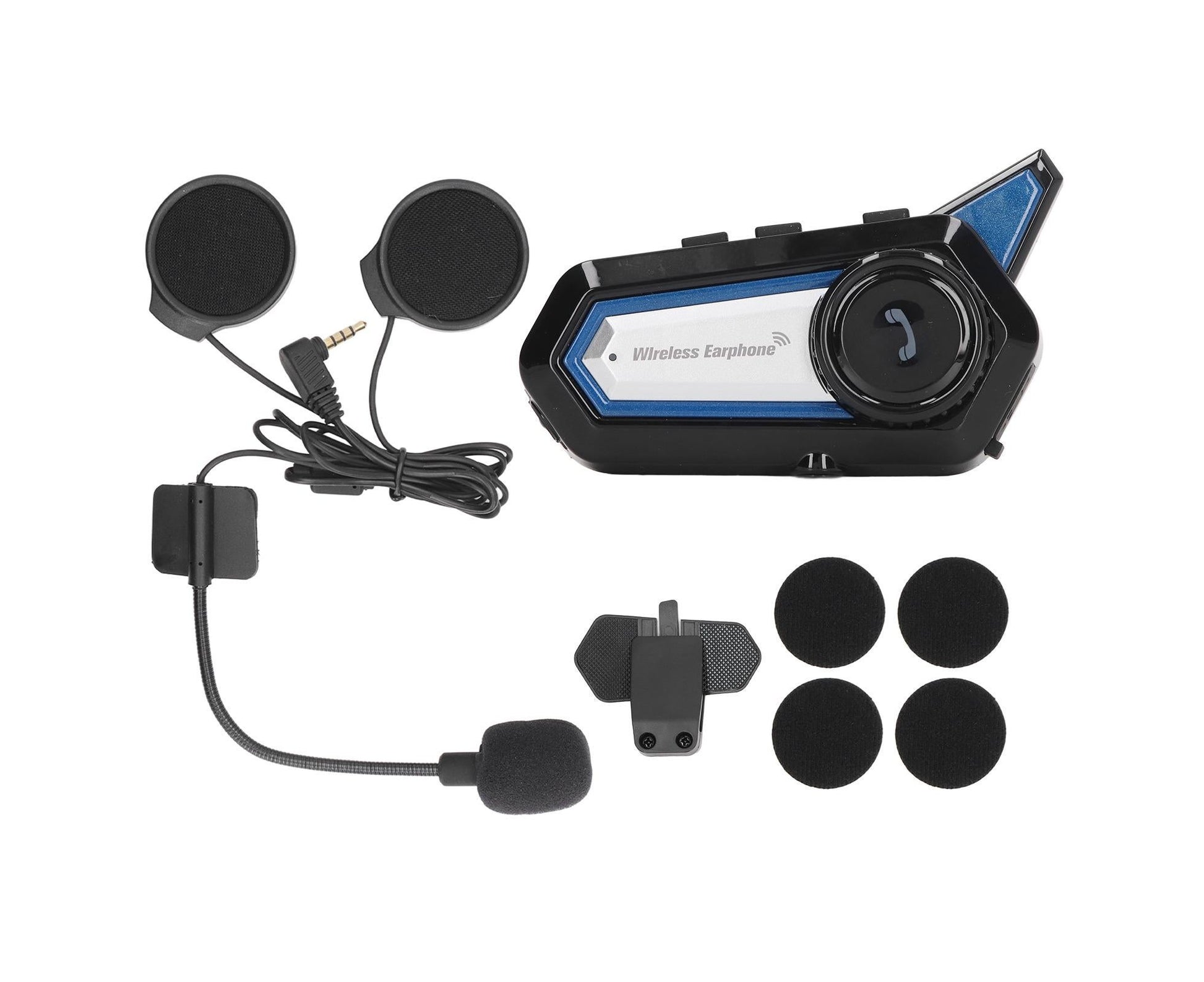 BT31 Motorcycle Bluetooth Helmet Headset Wireless Hands Free Stereo Waterproof Noise Cancelling Headset with V1263-JX-145