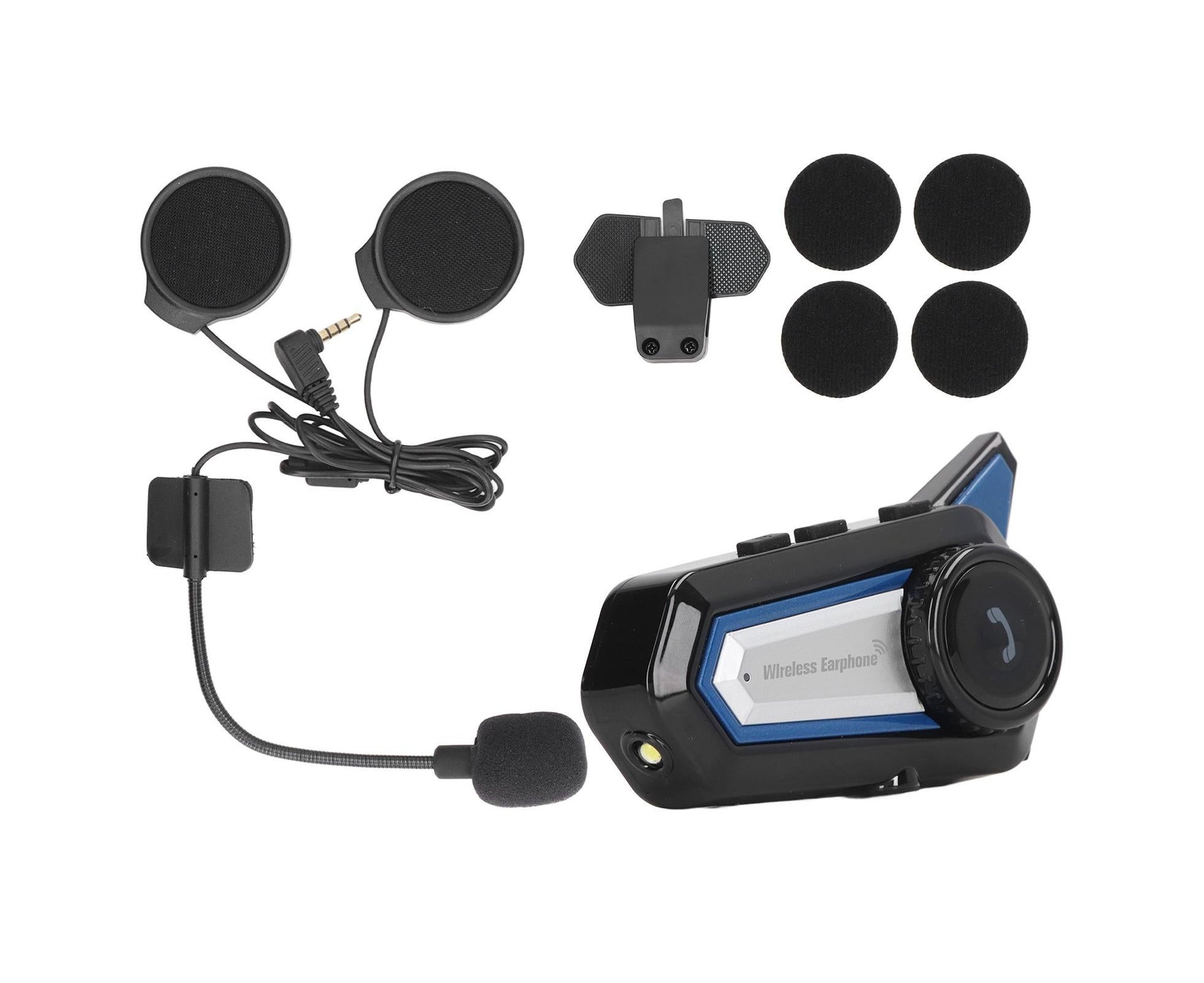 BT31 Motorcycle Bluetooth Helmet Headset Wireless Hands Free Stereo Waterproof Noise Cancelling Headset with V1263-JX-145