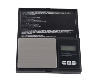 200g X 0.01g Pocket Digital Scale Portable Gram Jewelry Gold Silver Coin Herb V1263-JX-1455