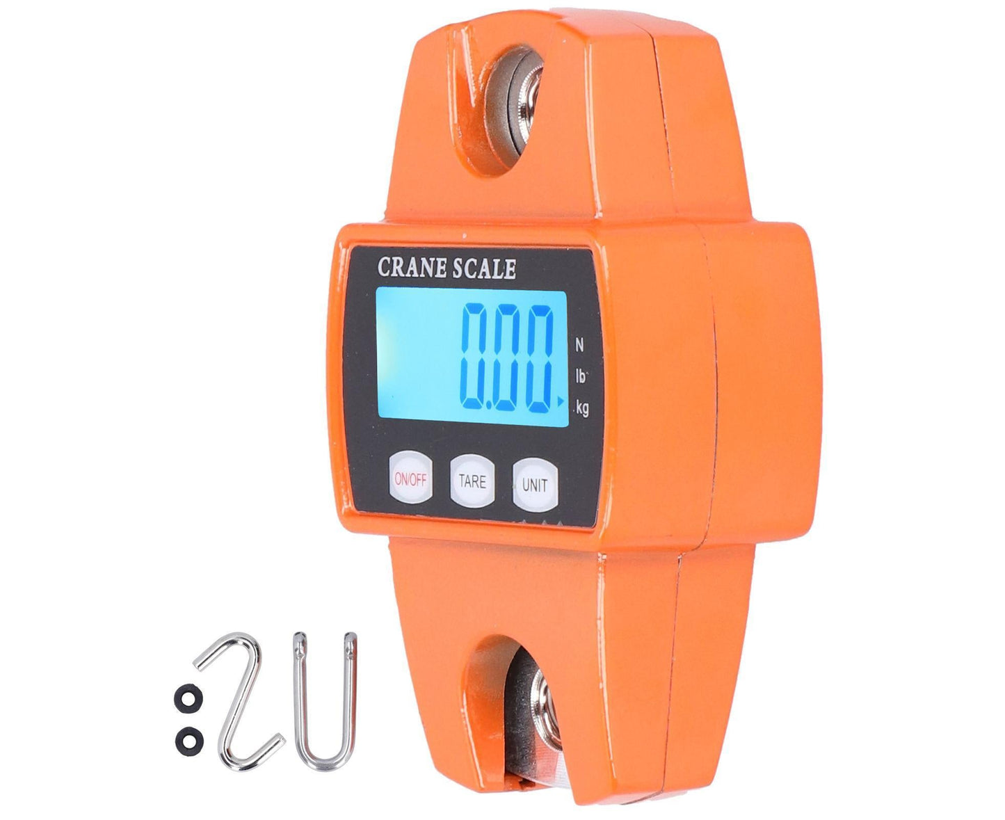 300kg Mini Portable Crane Scale LCD Digital Electronic Hanging Hook Scale Weight Measuring Tool V1263-JX-1458