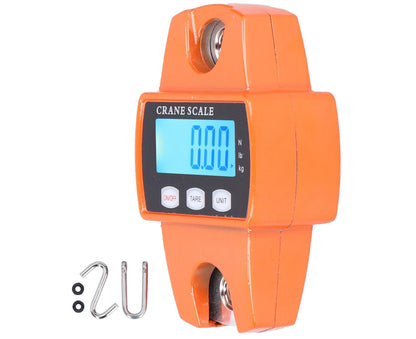 300kg Mini Portable Crane Scale LCD Digital Electronic Hanging Hook Scale Weight Measuring Tool V1263-JX-1458
