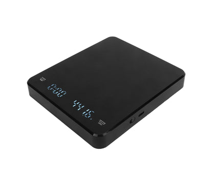 3kg/0.1g Digital Coffee Scale with Timer LED Invisible Screen Coffee Electronic Scale USB Charging Matte Black V1263-JX-1460