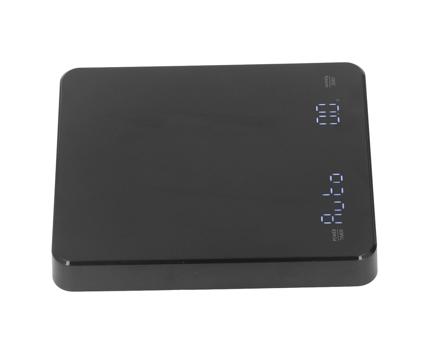 3kg/0.1g Digital Coffee Scale with Timer LED Invisible Screen Coffee Electronic Scale USB Charging Matte Black V1263-JX-1460
