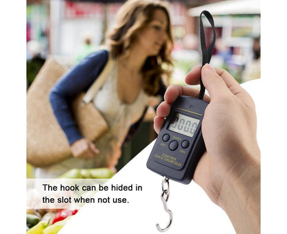 40kg/10g Electronic Scale Digital Hanging Luggage Portable Scale with Hook V1263-JX-1464