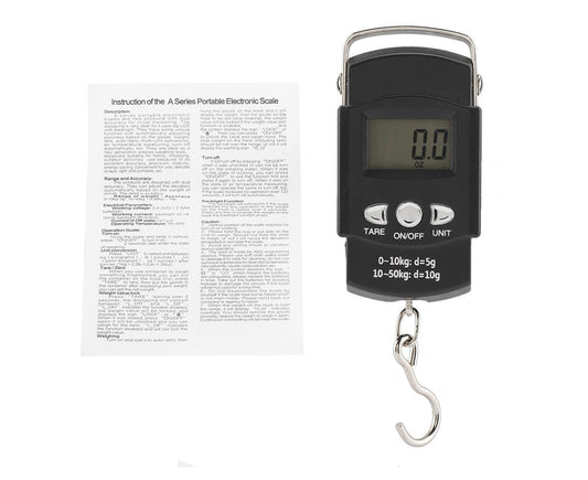 50KG/10G Portable Electronic LCD Digital Weight Scale with Tape Measure Hook V1263-JX-1466