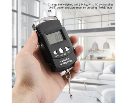 50KG/10G Portable Electronic LCD Digital Weight Scale with Tape Measure Hook V1263-JX-1466