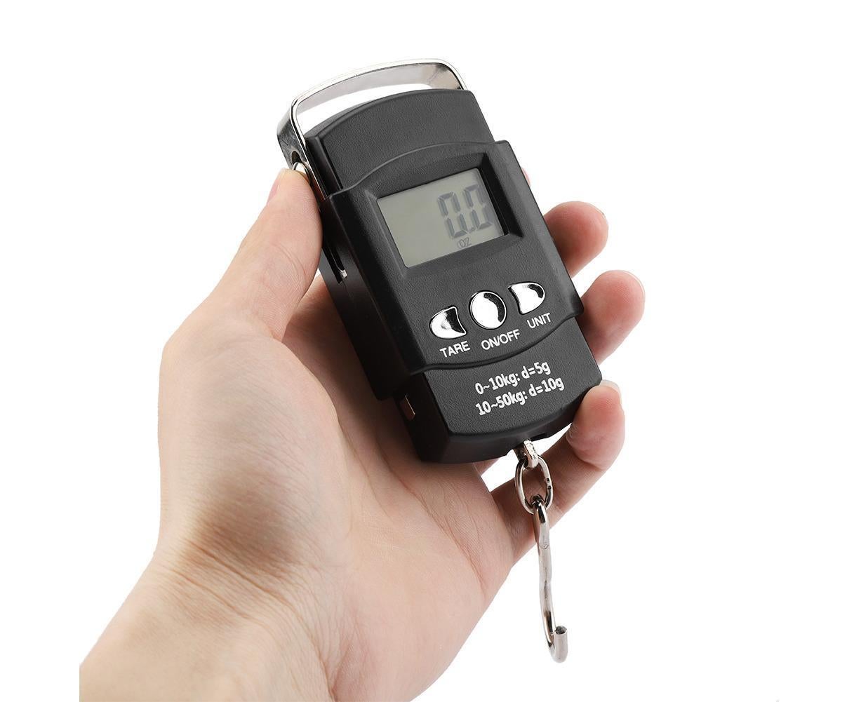 50KG/10G Portable Electronic LCD Digital Weight Scale with Tape Measure Hook V1263-JX-1466