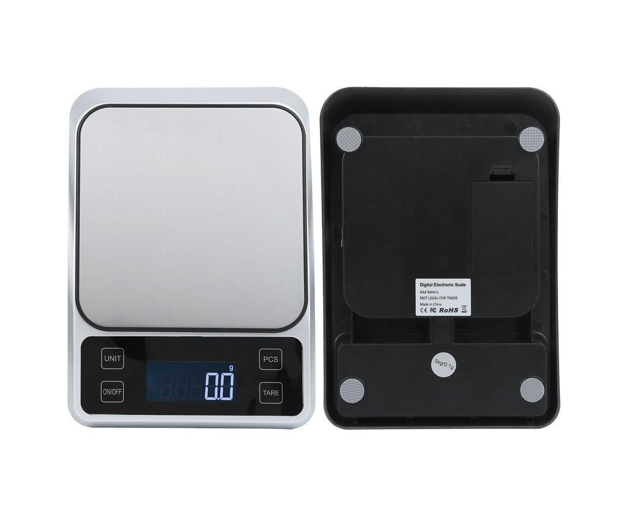 5kg/0.1g Multifunction Stainless Steel Digital Kitchen Scale Electronic Food Weight Scale for Cooking Baking V1263-JX-1467