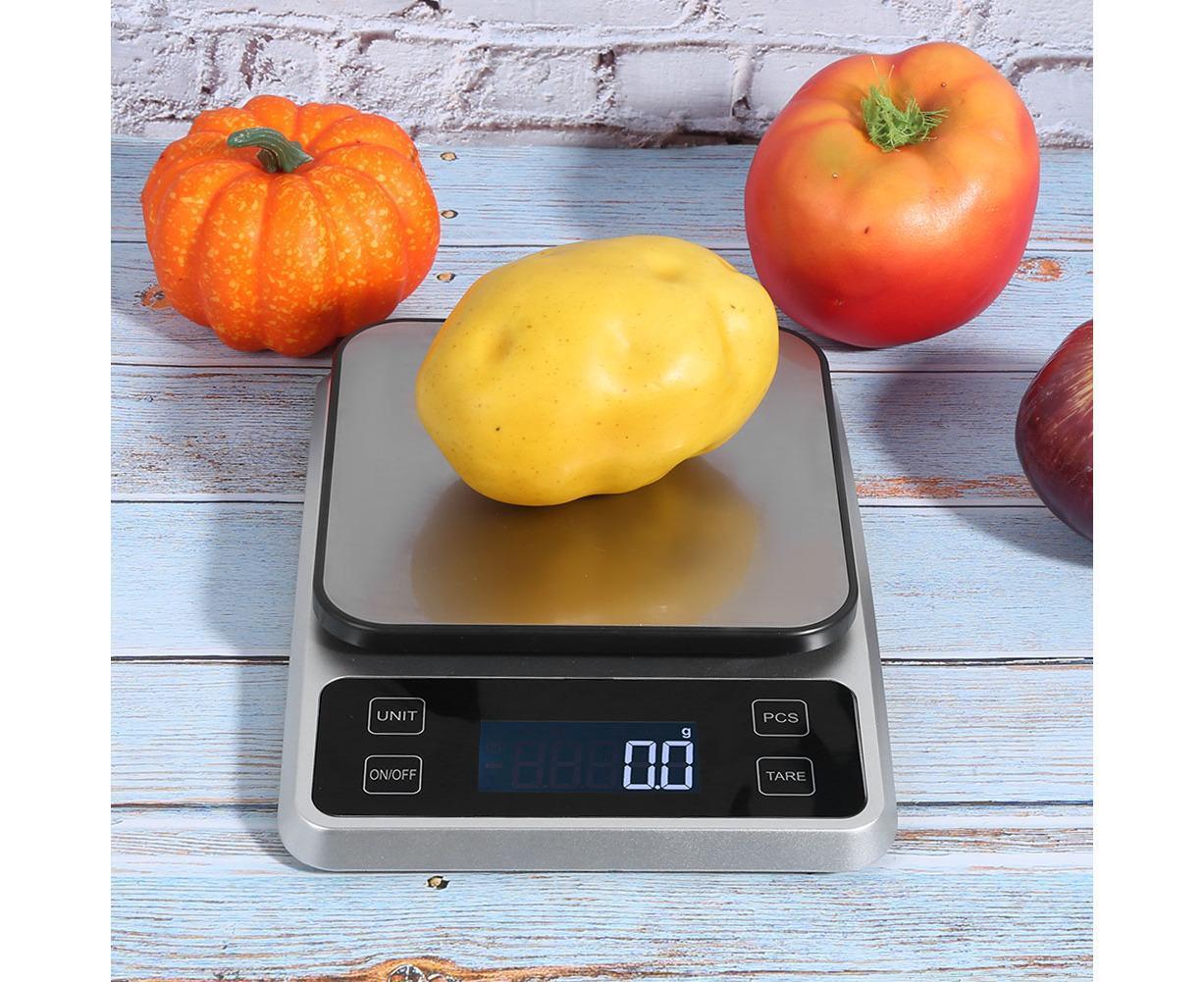 5kg/0.1g Multifunction Stainless Steel Digital Kitchen Scale Electronic Food Weight Scale for Cooking Baking V1263-JX-1467