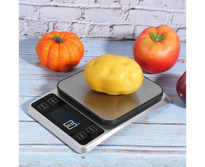 5kg/0.1g Multifunction Stainless Steel Digital Kitchen Scale Electronic Food Weight Scale for Cooking Baking V1263-JX-1467