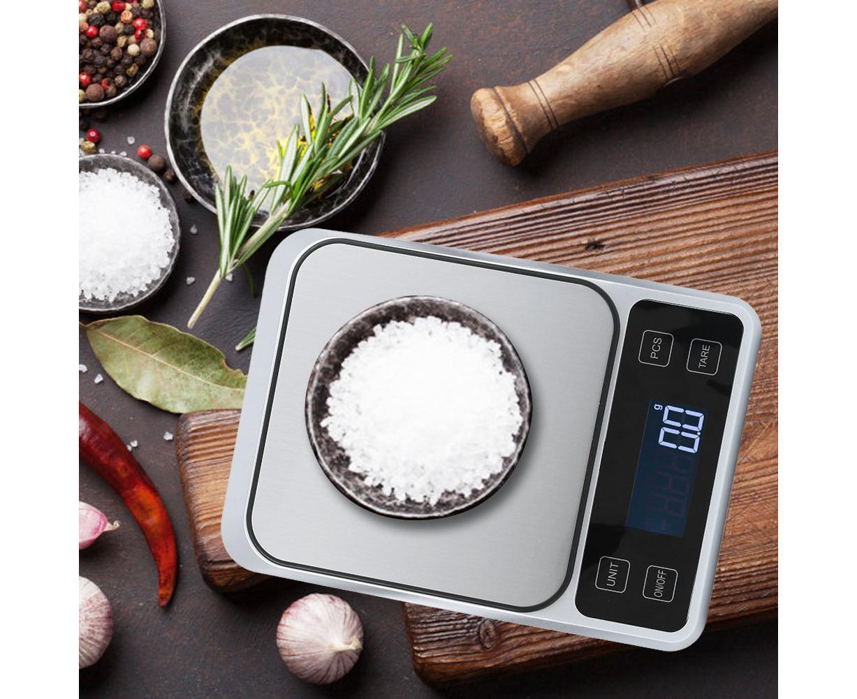 5kg/0.1g Multifunction Stainless Steel Digital Kitchen Scale Electronic Food Weight Scale for Cooking Baking V1263-JX-1467