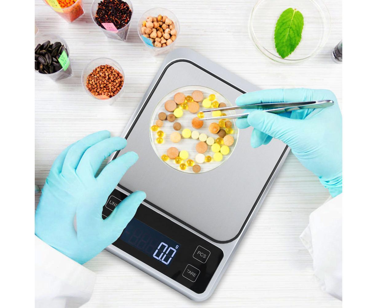 5kg/0.1g Multifunction Stainless Steel Digital Kitchen Scale Electronic Food Weight Scale for Cooking Baking V1263-JX-1467