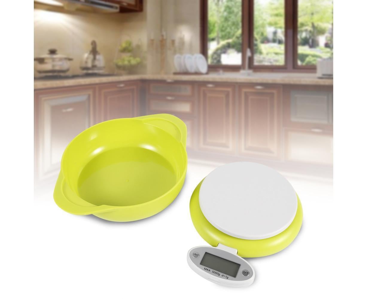 5Kg/1g LCD Display Electronic Digital Kitchen Food Scales Weighing With Bowl Home Kitchen Tool V1263-JX-1468
