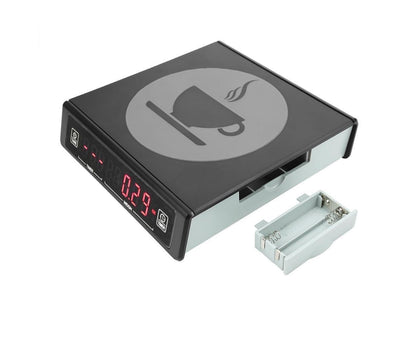 Black Coffee Baking Kitchen Electronic Scale Battery Rechargeable with Timing Function 3kg/0.1g V1263-JX-1471