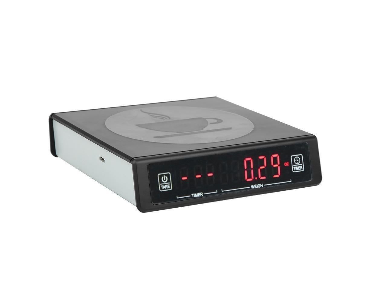 Black Coffee Baking Kitchen Electronic Scale Battery Rechargeable with Timing Function 3kg/0.1g V1263-JX-1471