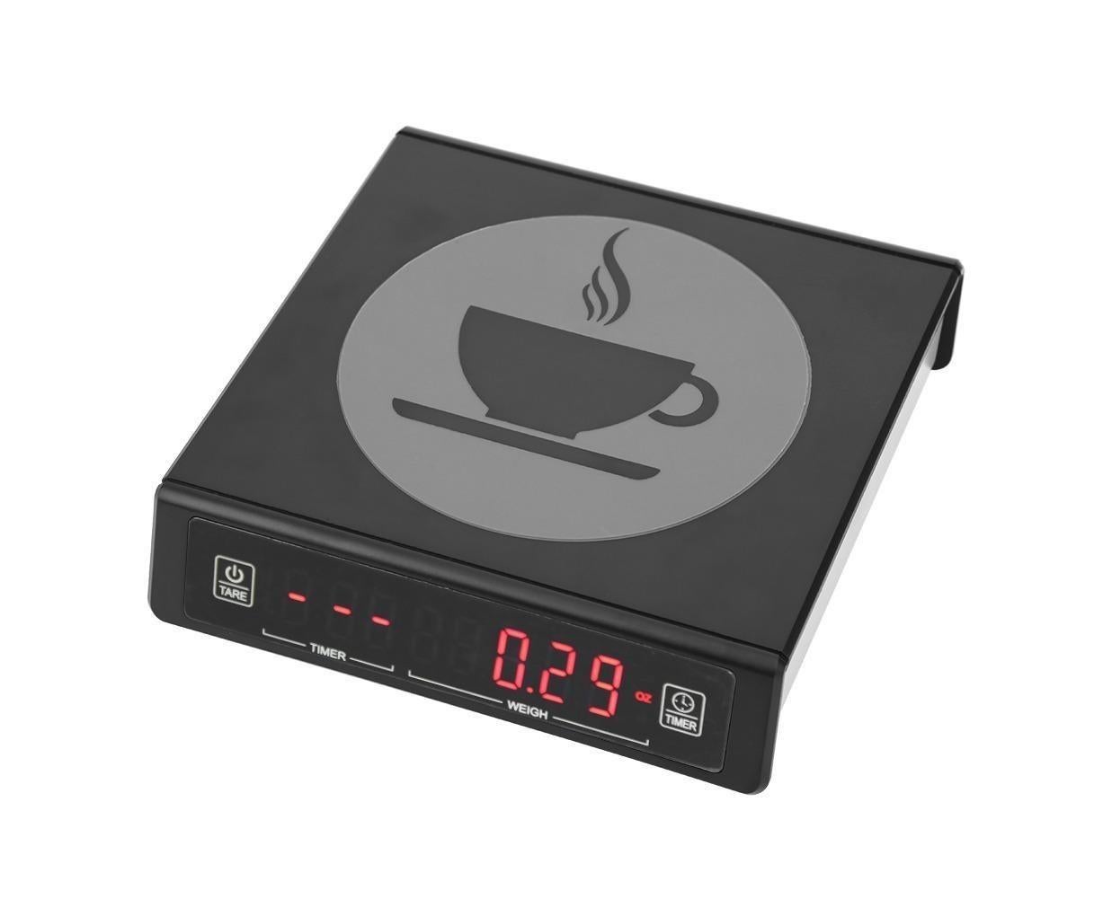Black Coffee Baking Kitchen Electronic Scale Battery Rechargeable with Timing Function 3kg/0.1g V1263-JX-1471