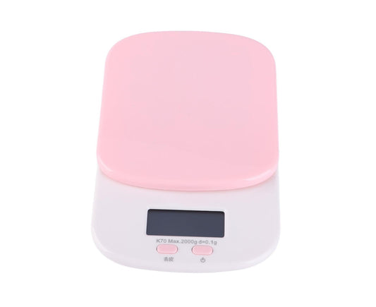 DIY Kitchen Electronic Scale 0.1g HighAccuracy Portable Mini Scale for Kitchen Home(Pink ) V1263-JX-1477
