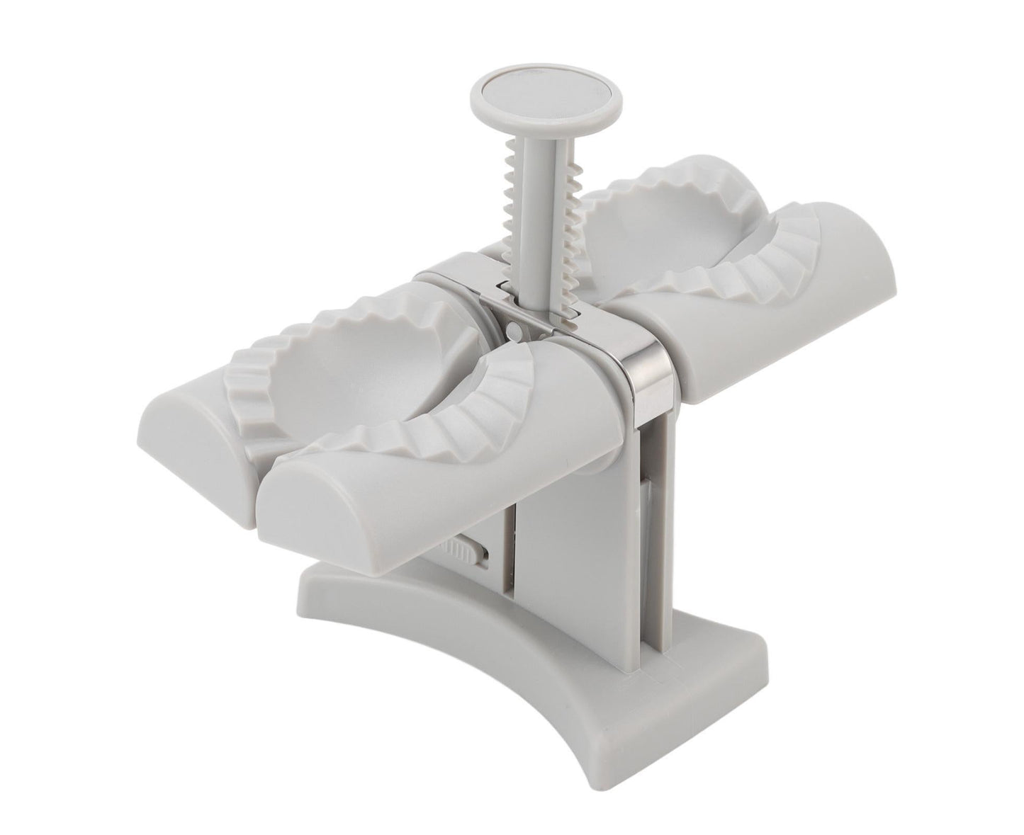 Dumpling Mold Machine Automatic ABS and Stainless Steel Double Head Dumpling Maker for Home Kitchen V1263-JX-1479