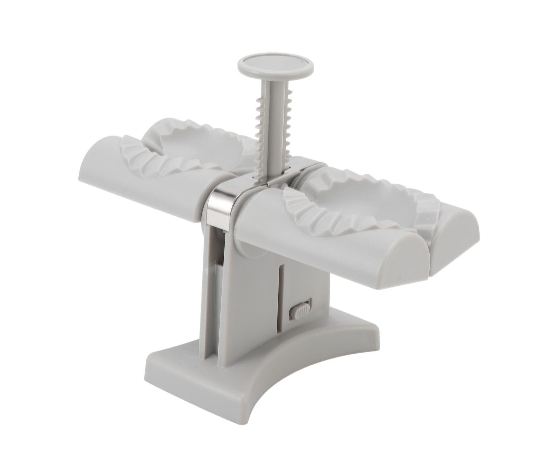 Dumpling Mold Machine Automatic ABS and Stainless Steel Double Head Dumpling Maker for Home Kitchen V1263-JX-1479