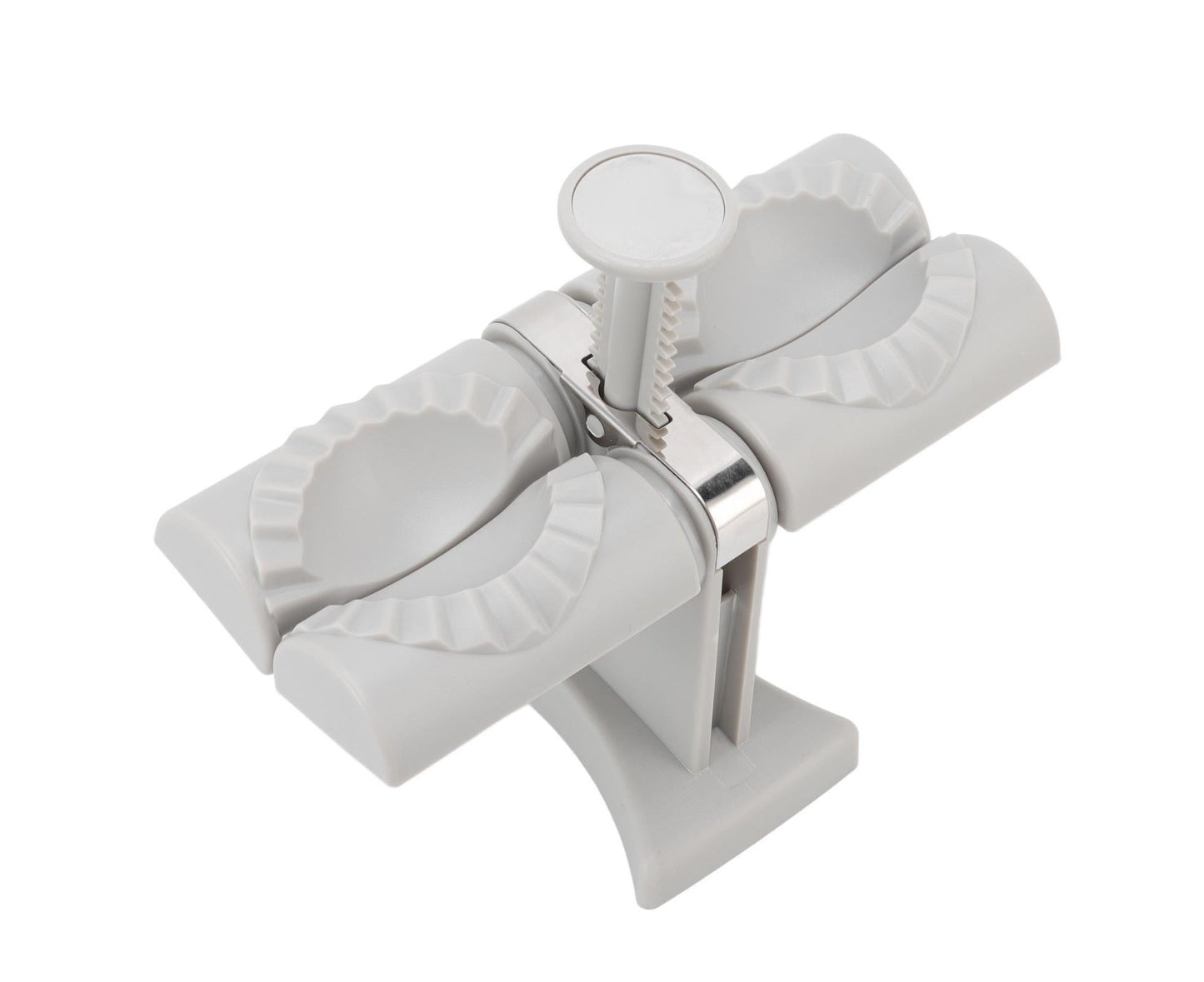 Dumpling Mold Machine Automatic ABS and Stainless Steel Double Head Dumpling Maker for Home Kitchen V1263-JX-1479