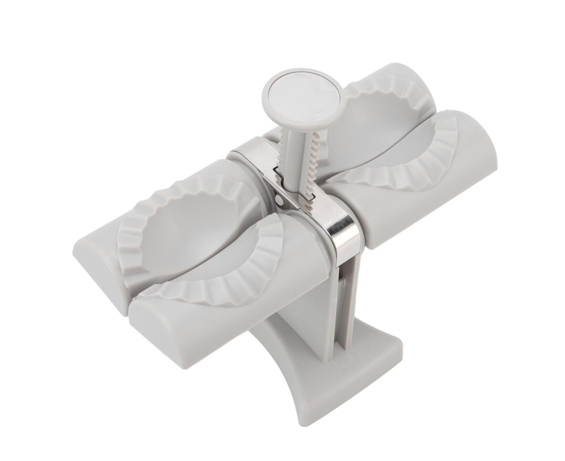 Dumpling Mold Machine Automatic ABS and Stainless Steel Double Head Dumpling Maker for Home Kitchen V1263-JX-1479
