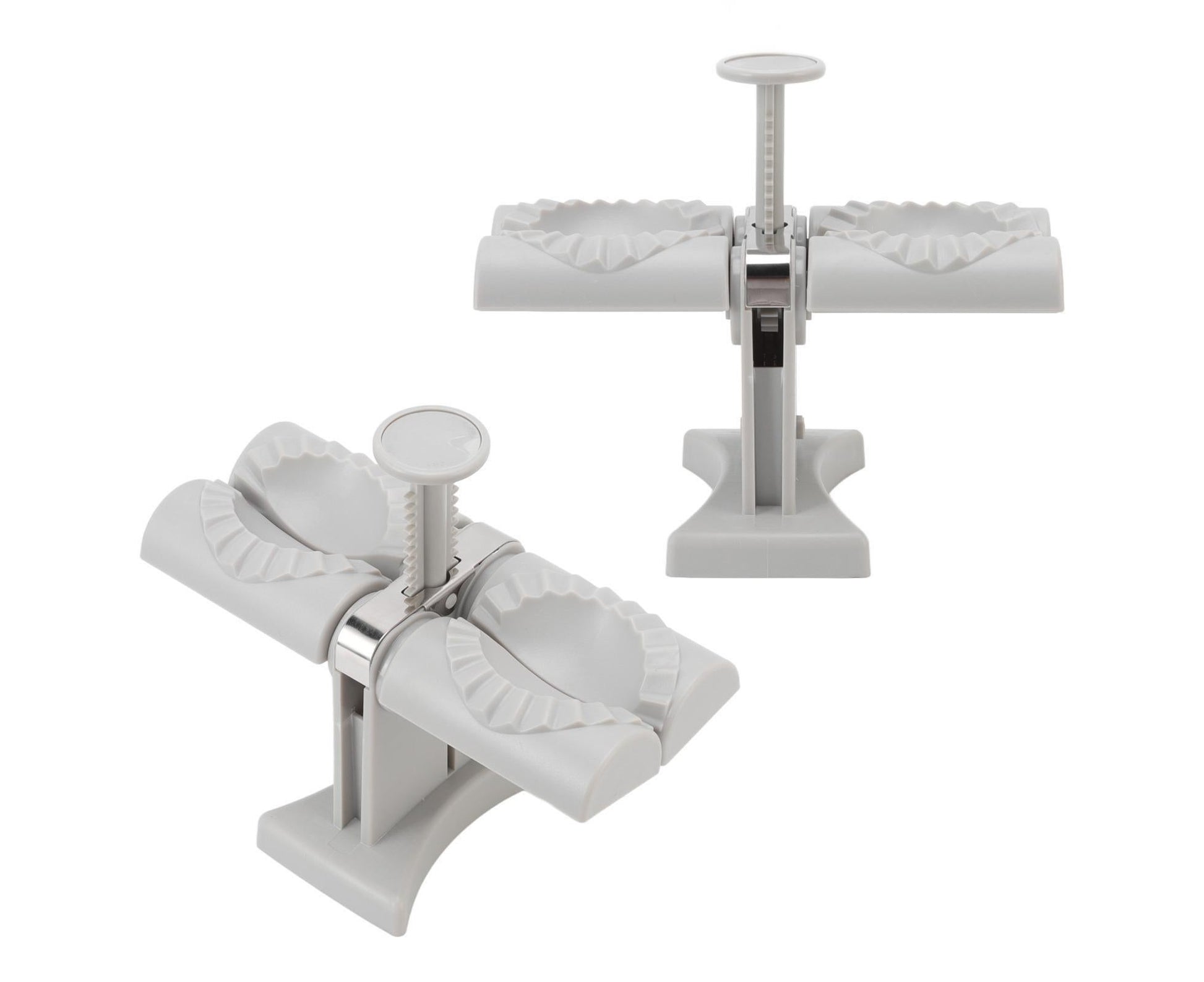 Dumpling Mold Machine Automatic ABS and Stainless Steel Double Head Dumpling Maker for Home Kitchen V1263-JX-1479