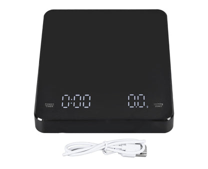 Electronic Digital Food Scale LED Multi Functional Timer Accurate Intelligent Coffee Scale for Daily Life V1263-JX-1483