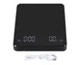 Electronic Digital Food Scale LED Multi Functional Timer Accurate Intelligent Coffee Scale for Daily Life V1263-JX-1483