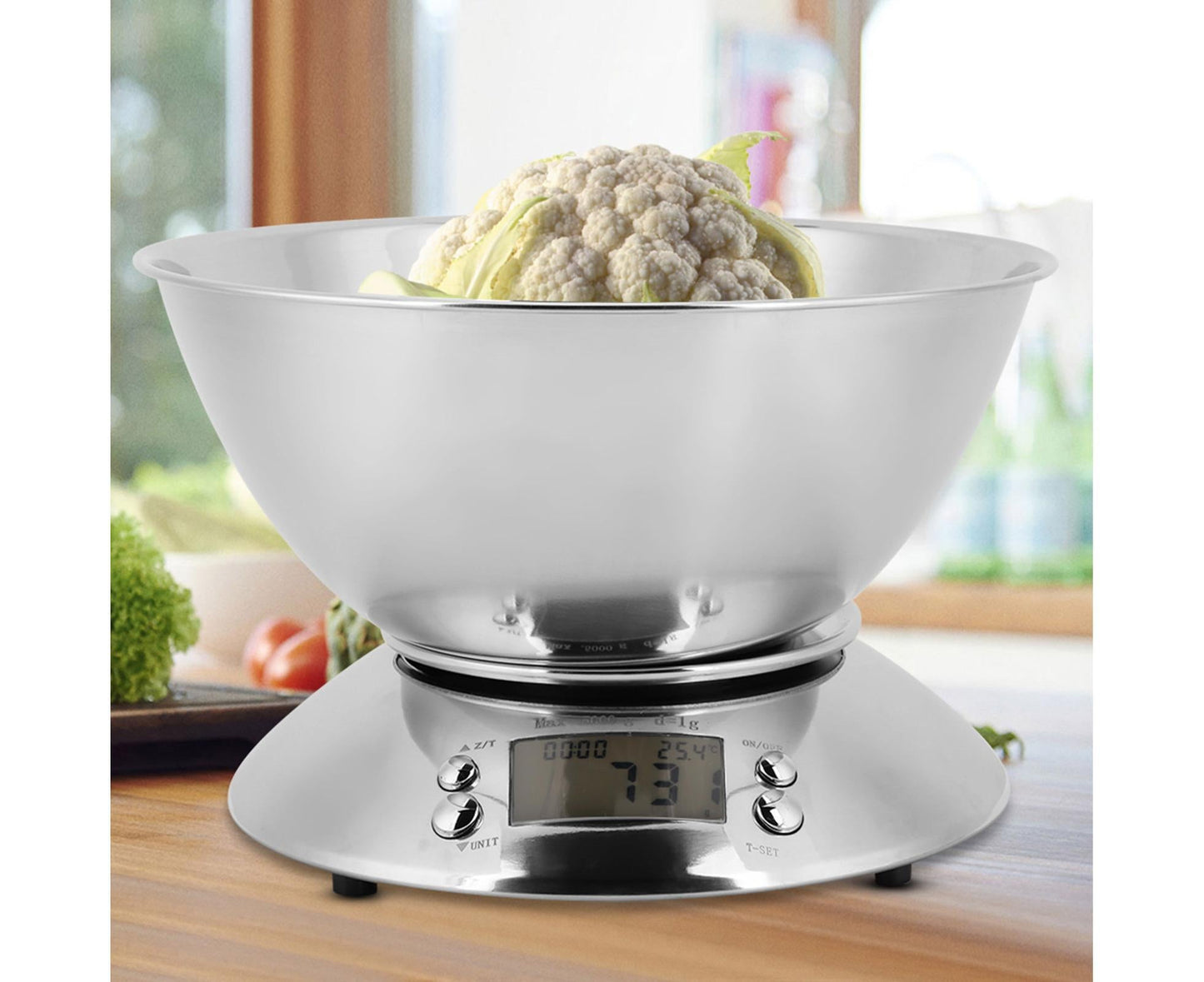 Electronic Digital Stainless Steel Kitchen Scale Food Meat Weighing Scale V1263-JX-1484