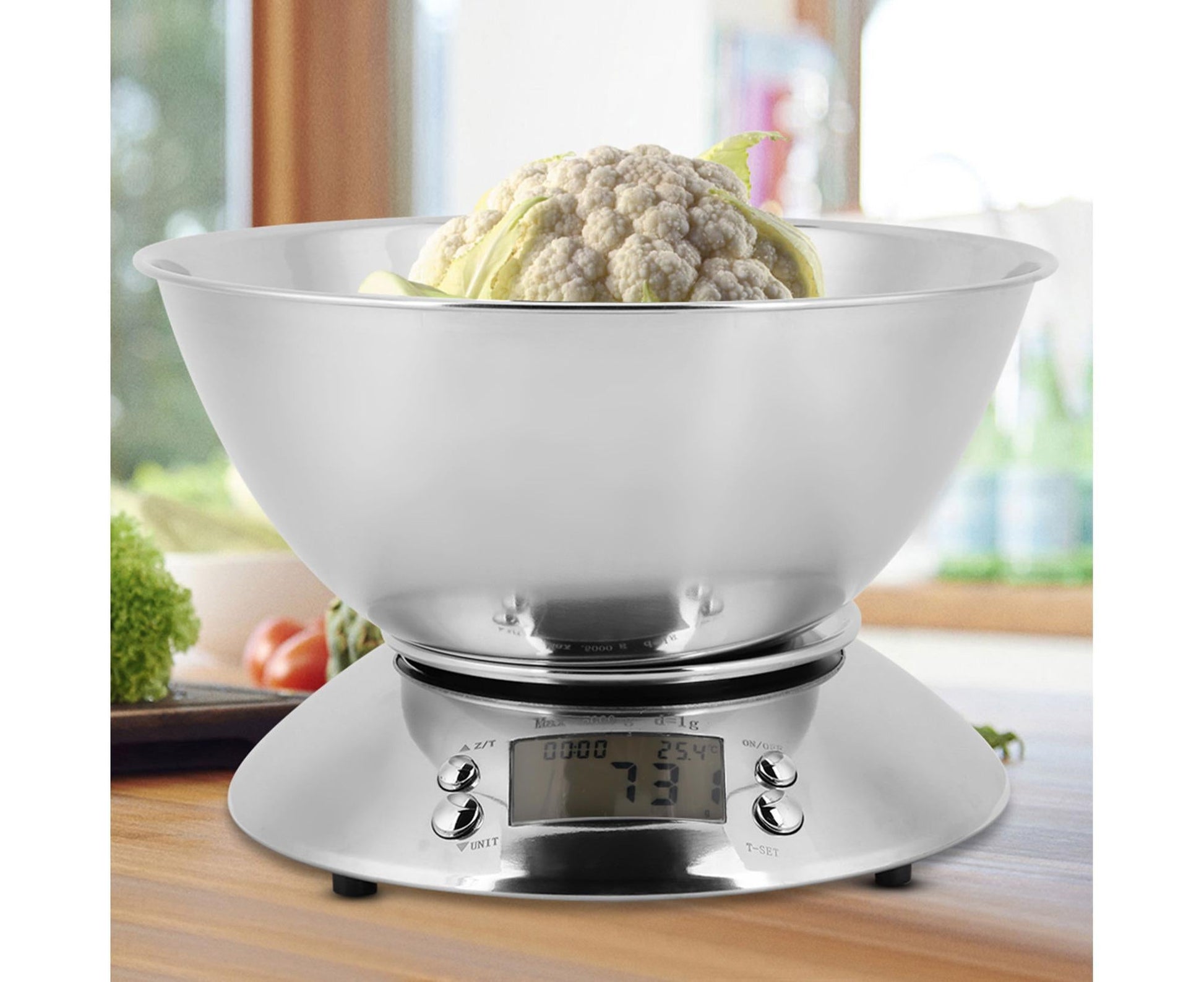 Electronic Digital Stainless Steel Kitchen Scale Food Meat Weighing Scale V1263-JX-1484
