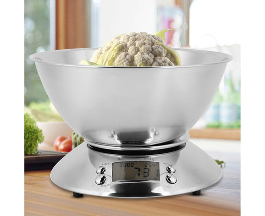 Electronic Digital Stainless Steel Kitchen Scale Food Meat Weighing Scale V1263-JX-1484