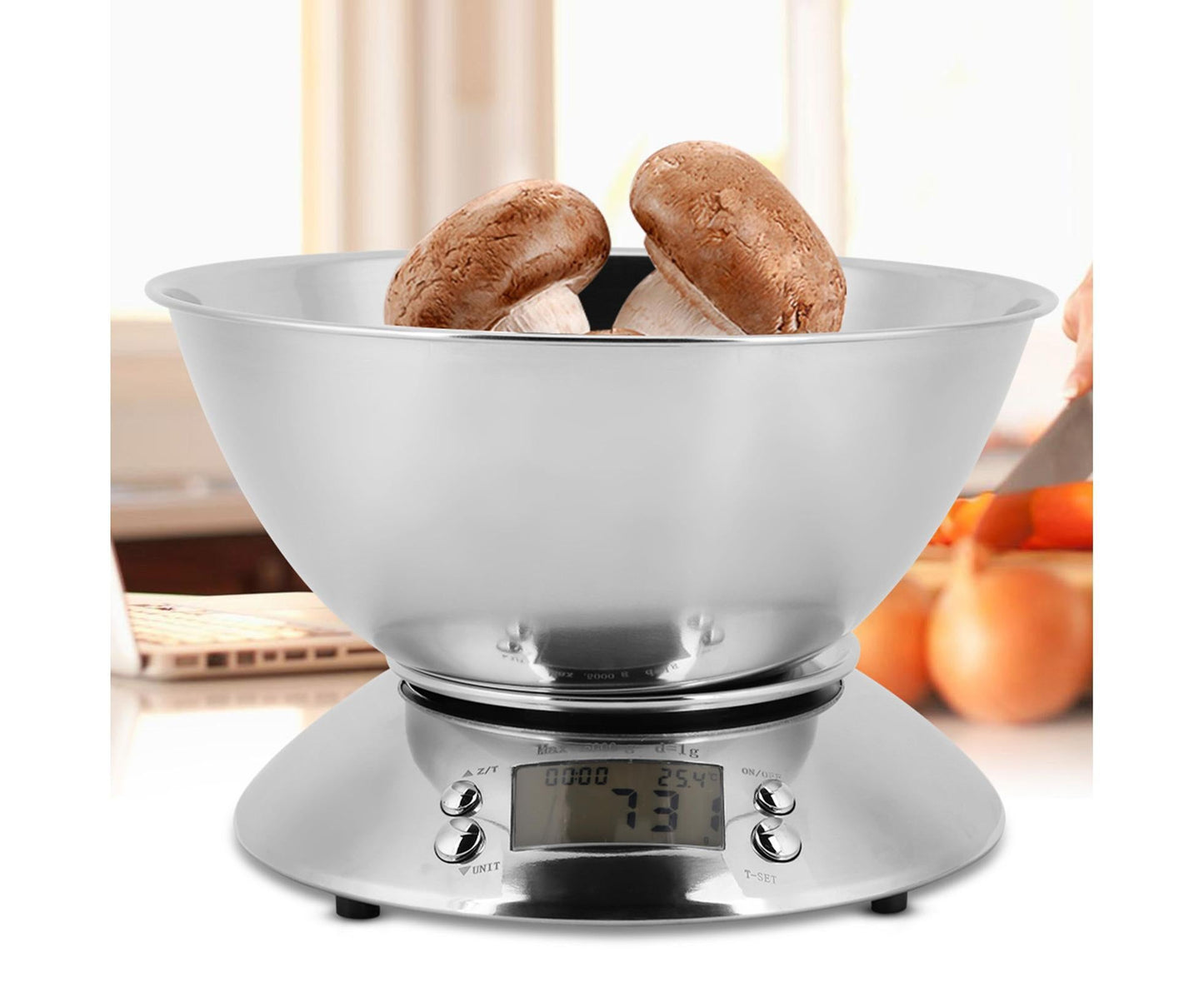 Electronic Digital Stainless Steel Kitchen Scale Food Meat Weighing Scale V1263-JX-1484