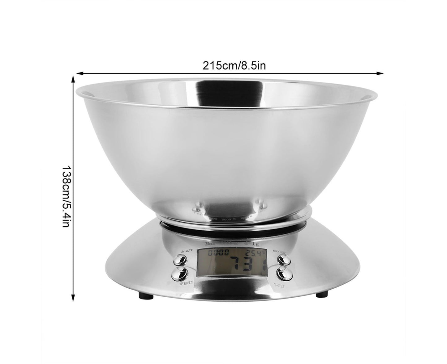 Electronic Digital Stainless Steel Kitchen Scale Food Meat Weighing Scale V1263-JX-1484