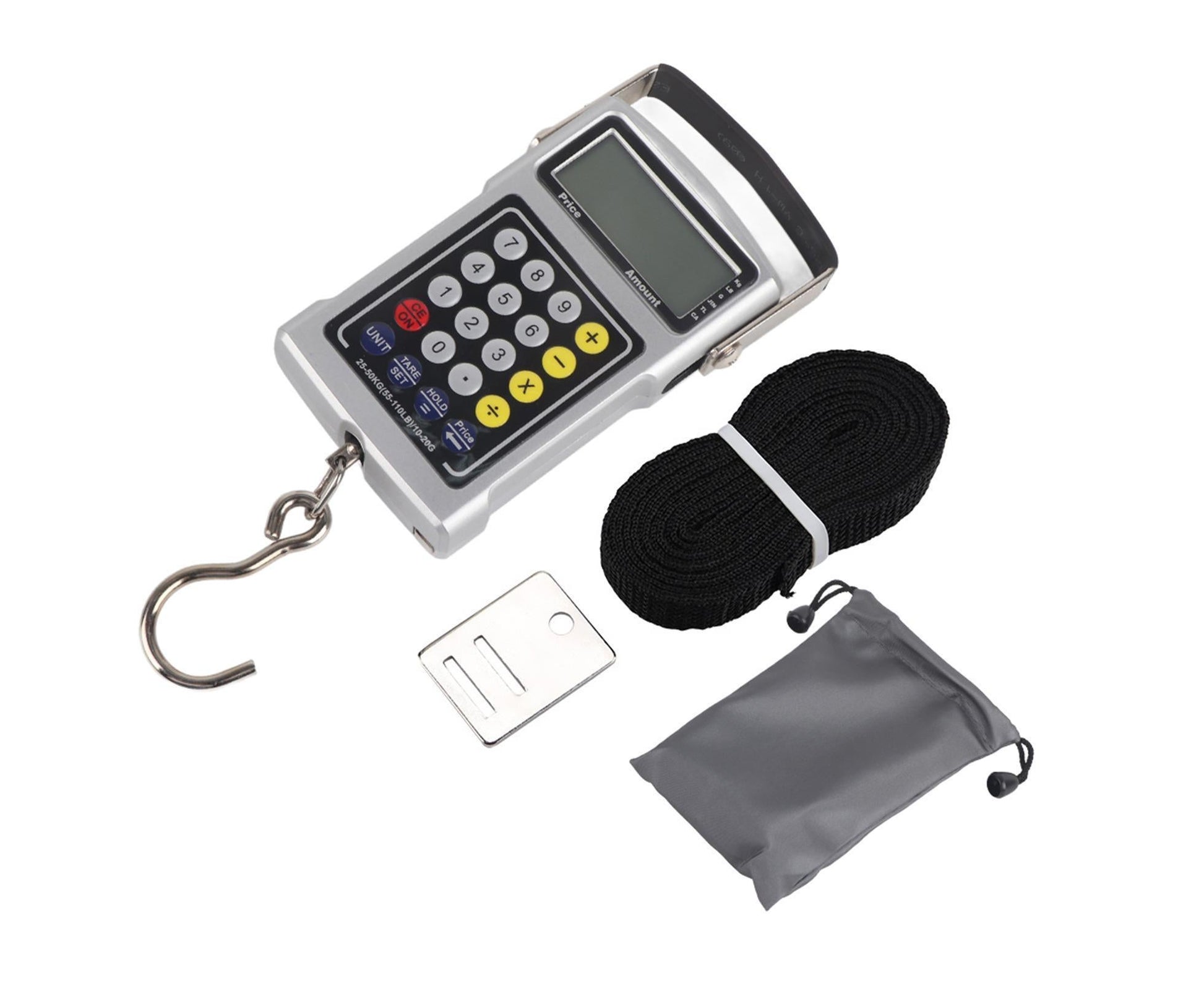 Electronic Fish Hook Scale 50Kg Luggage Weighing 7 in 1 Digital Hanging Scales V1263-JX-1485