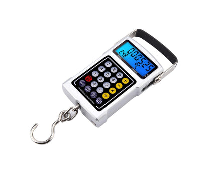 Electronic Fish Hook Scale 50Kg Luggage Weighing 7 in 1 Digital Hanging Scales V1263-JX-1485