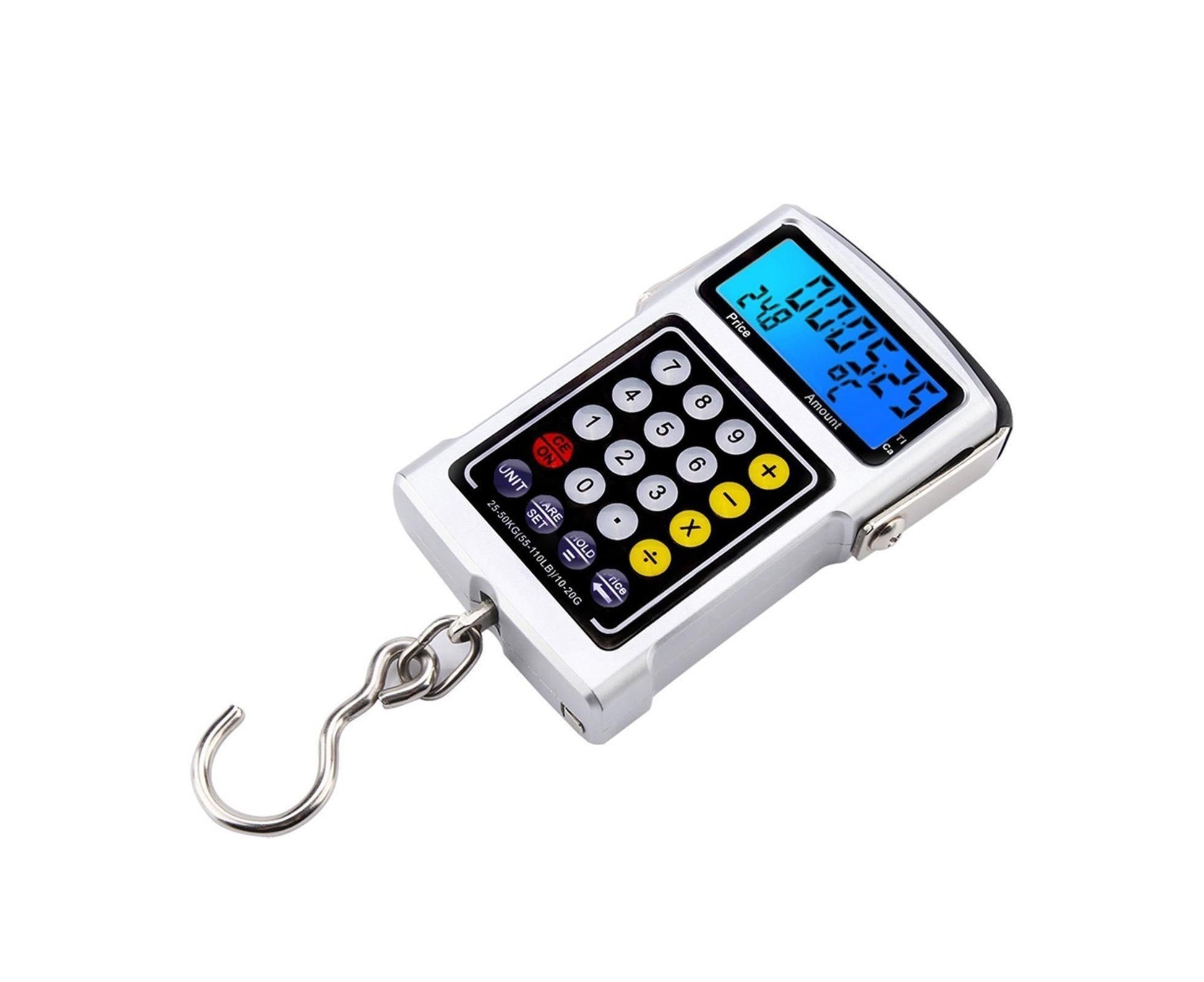 Electronic Fish Hook Scale 50Kg Luggage Weighing 7 in 1 Digital Hanging Scales V1263-JX-1485