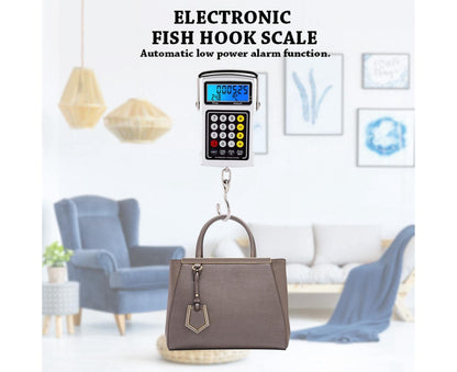 Electronic Fish Hook Scale 50Kg Luggage Weighing 7 in 1 Digital Hanging Scales V1263-JX-1485