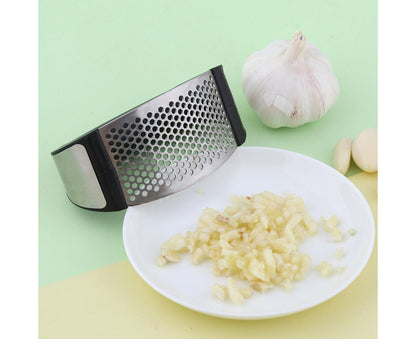 Garlic Grater Stainless Steel Manual Garlic Crusher Pressing Tool Household Kitchen Supplies V1263-JX-1487