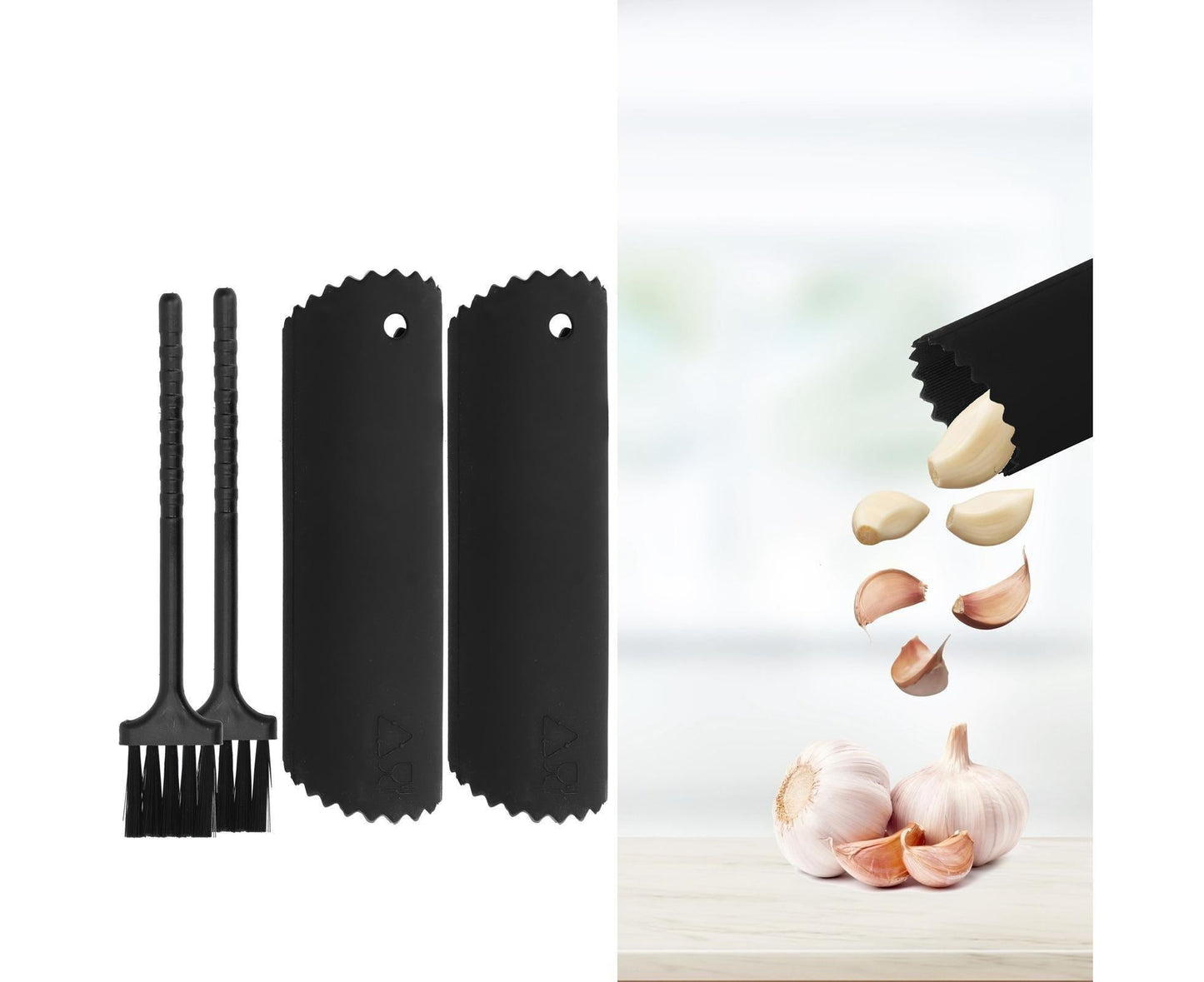 Garlic Peeler Sets Peeling Roller Tube Brush Food Grade Silicone OdorFree Kitchen Tool V1263-JX-1488