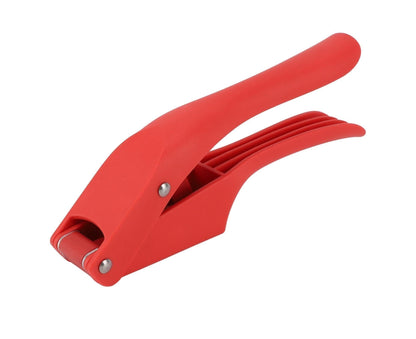 Garlic Press Multipurpose 2 in 1 Efficient Easy To Squeeze Ergonomic Handle Garlic Mincer Tool for Kitchen Red V1263-JX-1490