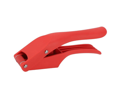 Garlic Press Multipurpose 2 in 1 Efficient Easy To Squeeze Ergonomic Handle Garlic Mincer Tool for Kitchen Red V1263-JX-1490