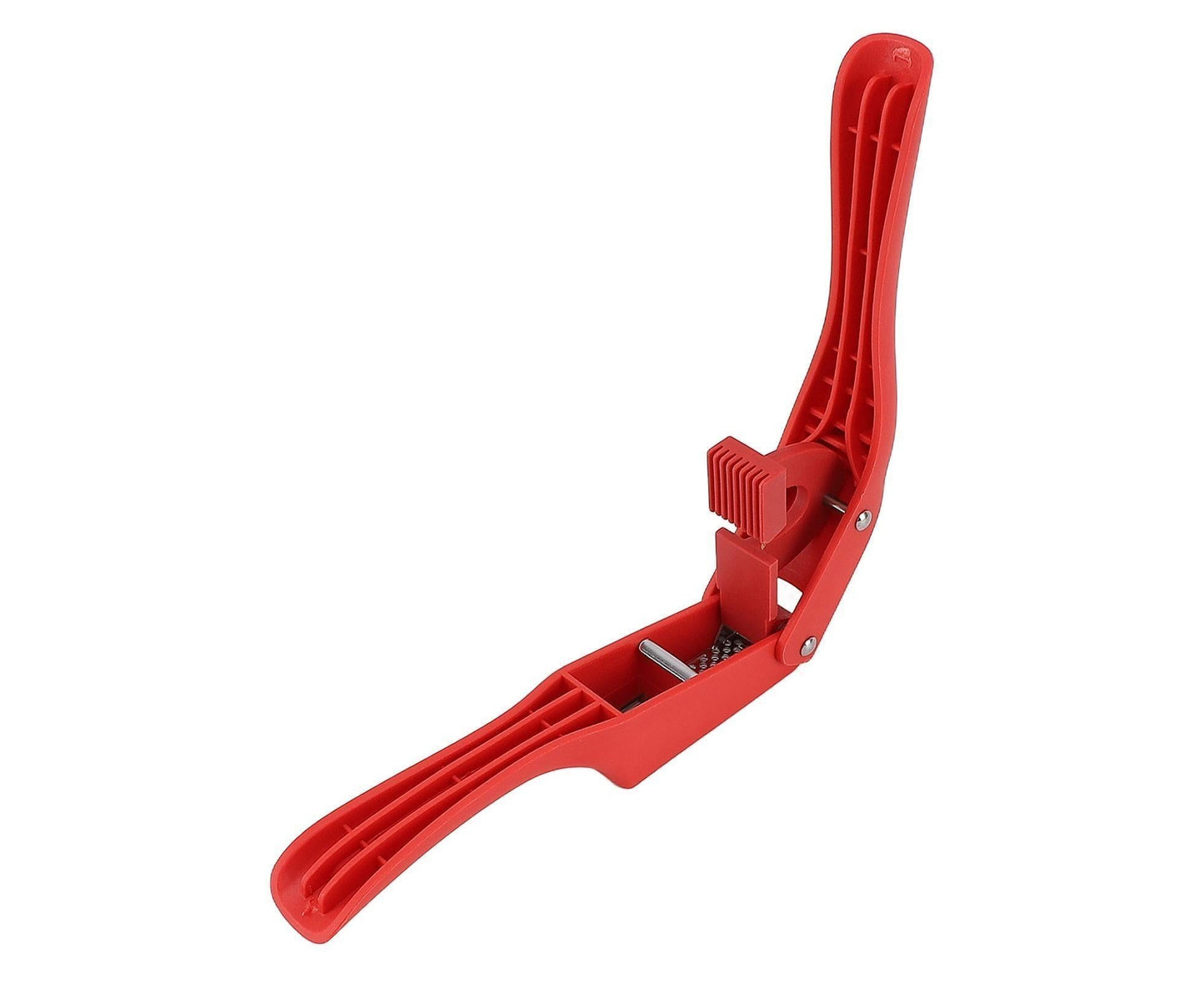 Garlic Press Multipurpose 2 in 1 Efficient Easy To Squeeze Ergonomic Handle Garlic Mincer Tool for Kitchen Red V1263-JX-1490