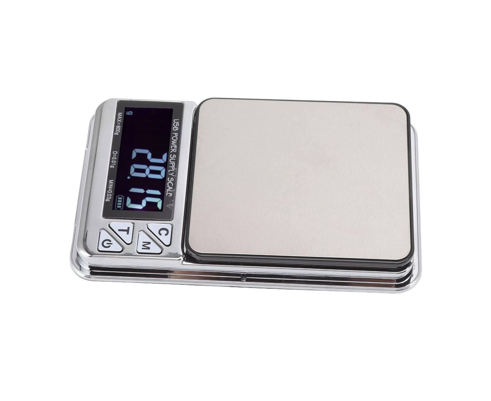 High Accuracy Digital Scale 600/0.01g LCD Display Waterproof USB Charging Electronic Scale for Kitchen Jewelry V1263-JX-1492