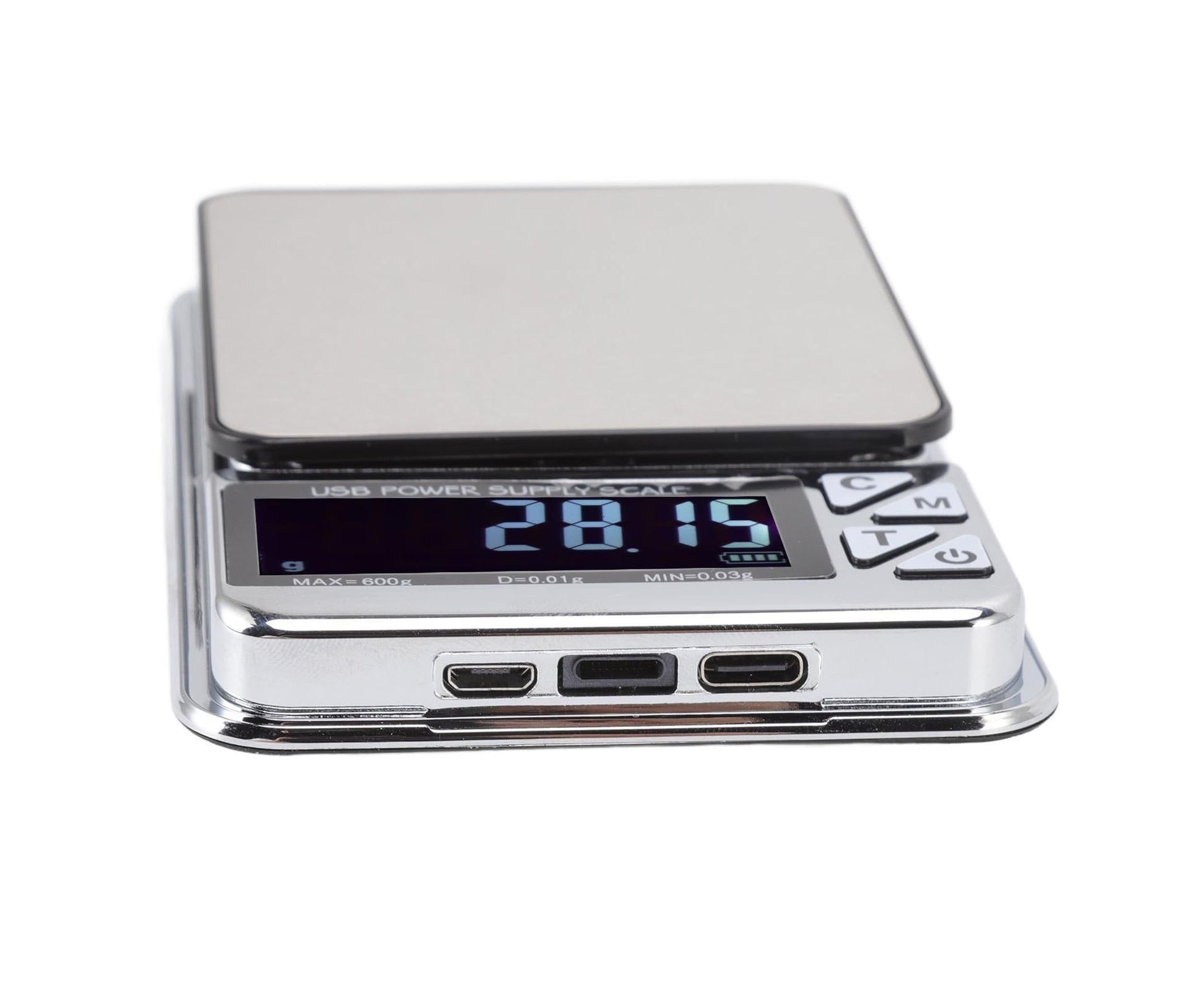 High Accuracy Digital Scale 600/0.01g LCD Display Waterproof USB Charging Electronic Scale for Kitchen Jewelry V1263-JX-1492