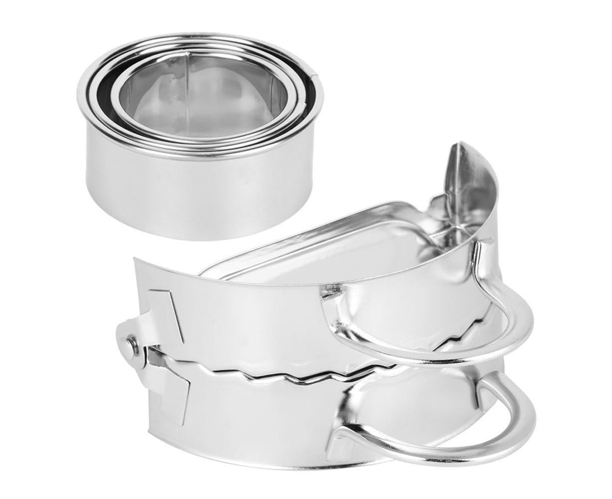 Household 304 Stainless Steel Manual Dumpling Dough Presser Maker Molds Kit Kitchen Utensils V1263-JX-1494
