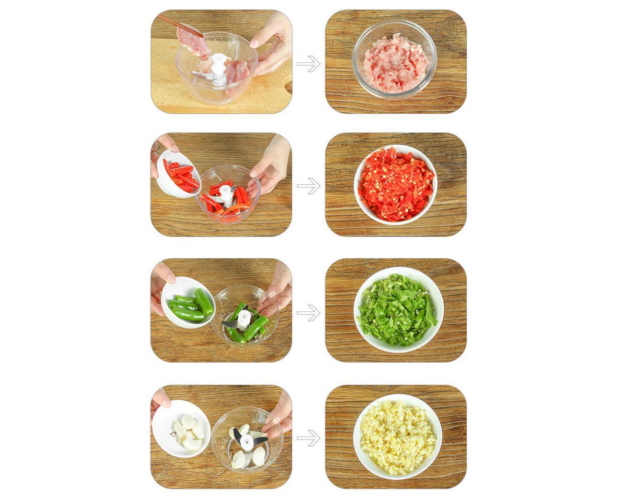 Household Manual Meat Grinder Food Chopper Mincer Fruit Vegetable Shredder Kitchen Utensils V1263-JX-1496