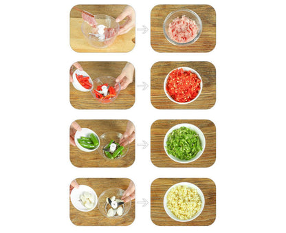 Household Manual Meat Grinder Food Chopper Mincer Fruit Vegetable Shredder Kitchen Utensils V1263-JX-1496